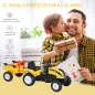Tractor Pedal con Remolque