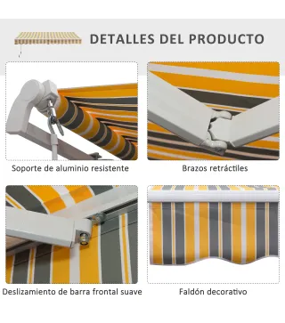 Toldo Manual Plegable
