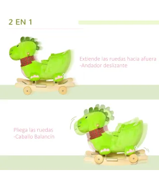 2 en 1 Caballito Balancín