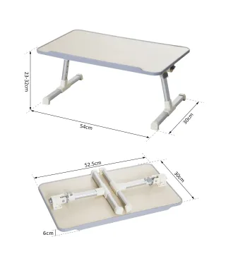 Mesa de Ordenador Ajustable y Plegable