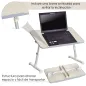 Mesa de Ordenador Ajustable y Plegable