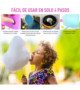 Máquina de Algodón de Azúcar Eléctrica