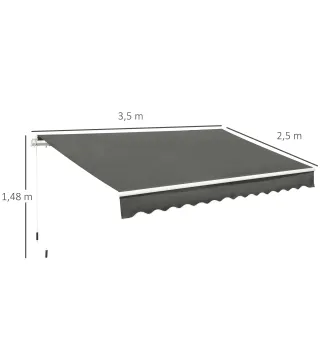 Toldo Manual Plegable