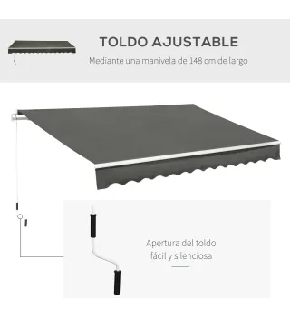 Toldo Manual Plegable