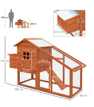 Gallinero de Madera para Exteriores
