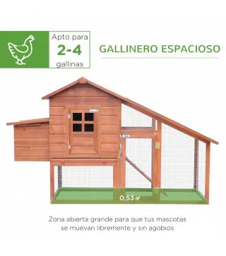 Gallinero de Madera para Exteriores