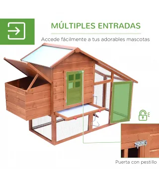 Gallinero de Madera para Exteriores