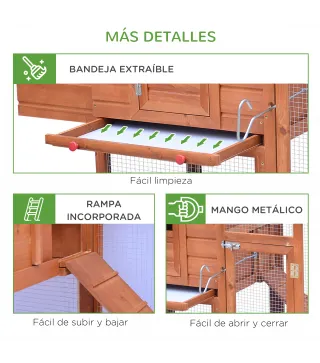Gallinero de Madera para Exteriores