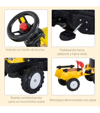 Tractor Pedales Excavadora