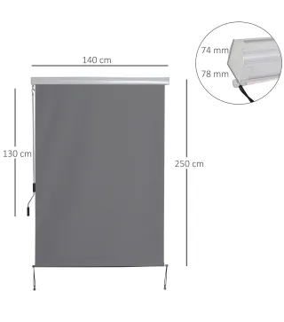 Toldo Vertical Enrollable