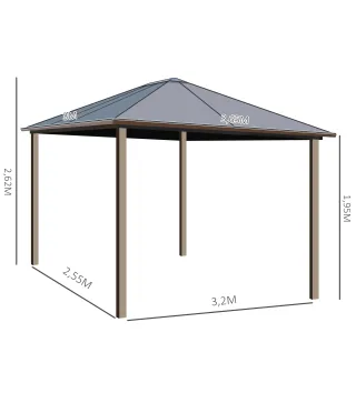 Cenador con Techo Exterior