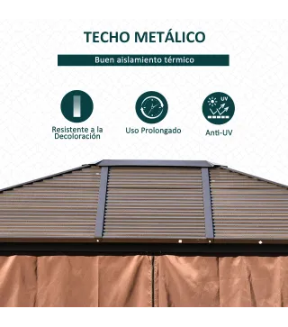 Cenador con Techo Exterior