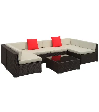 Conjunto Muebles de Jardín Ratán