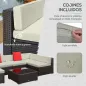 Conjunto Muebles de Jardín Ratán