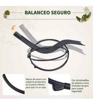 Tumbona Mecedora de Jardín