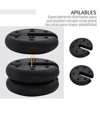 Juego de 4 Pesos para Gazebo