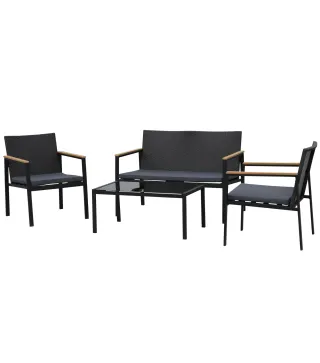 Conjunto 4 Piezas Muebles de Ratán