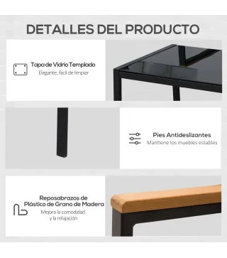Conjunto 4 Piezas Muebles de Ratán
