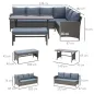 Conjunto 4 Piezas Muebles de Ratán