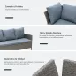 Conjunto 4 Piezas Muebles de Ratán