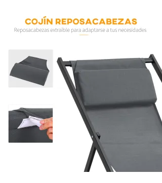 Conjunto de 2 Tumbonas