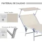 Tumbona con Toldo