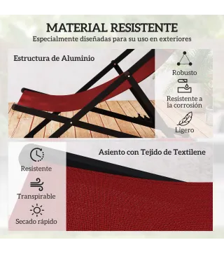 Conjunto de 2 Tumbonas
