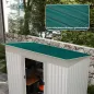 Juego de 12 Paneles para Tejado de Acero Galvanizado 7m² para Caseta de Herramientas Cobertizo 129x45cm Verde