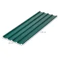 Juego de 12 Paneles para Tejado de Acero Galvanizado 7m² para Caseta de Herramientas Cobertizo 129x45cm Verde