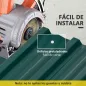 Juego de 12 Paneles para Tejado de Acero Galvanizado 7m² para Caseta de Herramientas Cobertizo 129x45cm Verde