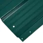 Juego de 12 Paneles para Tejado de Acero Galvanizado 7m² para Caseta de Herramientas Cobertizo 129x45cm Verde