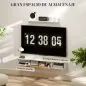 Conjunto Mueble TV y Estante de Pared con Armario y Compartimentos Abiertos Organización de Espacio y Montaje en Pared