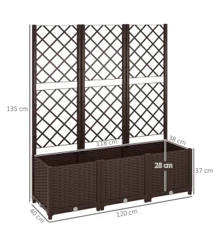 Jardinera con Enrejado