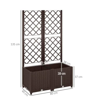 Jardinera con Enrejado