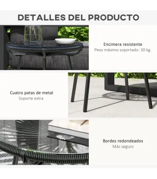 Mesa de Ratán