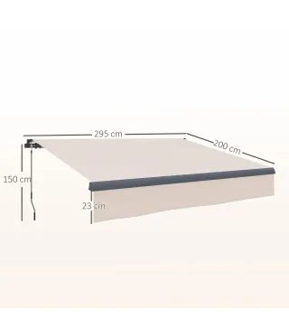 Toldo Manual Retráctil