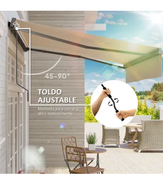 Toldo Manual Retráctil