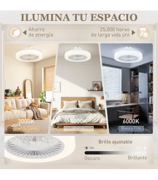 Ventilador Techo Luz