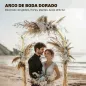 Arco de Jardín de Metal para Rosas Arco de Boda con Recubrimiento en Polvo para Decoración 120x40x220 cm Dorado Arco de Jardín de Metal para Rosas Arco de Boda con Recubrimiento en Polvo para Decoración 120x40x220 cm Dorado