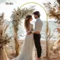 Arco de Jardín de Metal para Rosas Arco de Boda con Recubrimiento en Polvo para Decoración 120x40x220 cm Dorado Arco de Jardín de Metal para Rosas Arco de Boda con Recubrimiento en Polvo para Decoración 120x40x220 cm Dorado