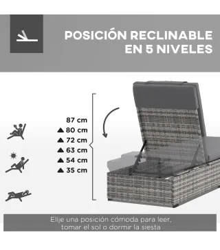 Tumbona de Ratán