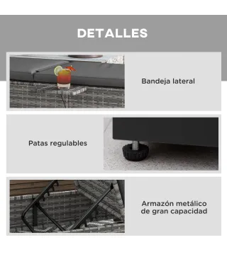 Tumbona de Ratán