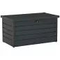 Arcón Exterior Capacidad 311L Baúl de Almacenaje de Acero con Cerradura Llave Pistones Neumáticos 120x62x62 cm Gris