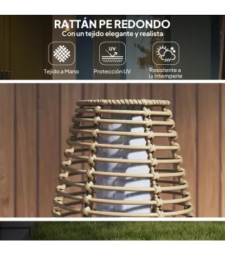 Lámpara de Ratán
