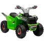 Quad Eléctrico para Niños de 18-36 Meses con Avance y Retroceso Velocidad de 2,5 km/h 70x41,5x48,5 cm Verde Quad Eléctrico para Niños de 18-36 Meses con Avance y Retroceso Velocidad de 2,5 km/h 70x41,5x48,5 cm Verde