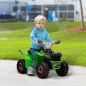 Quad Eléctrico para Niños de 18-36 Meses con Avance y Retroceso Velocidad de 2,5 km/h 70x41,5x48,5 cm Verde