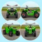 Quad Eléctrico para Niños de 18-36 Meses con Avance y Retroceso Velocidad de 2,5 km/h 70x41,5x48,5 cm Verde
