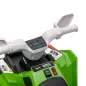 Quad Eléctrico para Niños de 18-36 Meses con Avance y Retroceso Velocidad de 2,5 km/h 70x41,5x48,5 cm Verde