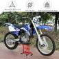 Elevador para Motocicletas con Manivela Altura Ajustable de 27,5/39,5 cm Base Antideslizante Carga 150kg Rojo y Negro Elevador para Motocicletas con Manivela Altura Ajustable de 27,5/39,5 cm Base Antideslizante Carga 150kg Rojo y Negro
