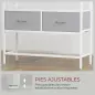 Perchero Zapatero con Zapatero Ganchos Cajones Barra y Eatante para Entrada Pasillo Salón 80x30x180,5 cm Blanco Perchero Zapatero con Zapatero Ganchos Cajones Barra y Eatante para Entrada Pasillo Salón 80x30x180,5 cm Blanco